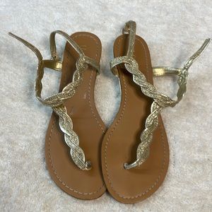 COPY - Unisa gold flat sandals size 7